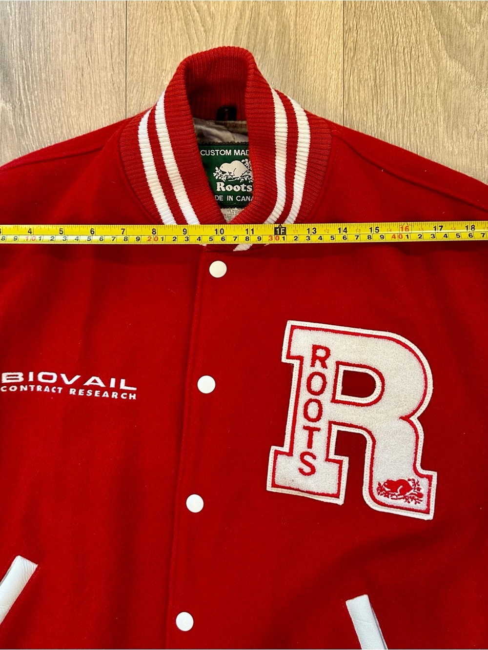 Vintage Roots Varsity Jacket Bomber 1999 Canada Letterman Patches Heritage XL - Picture 14 of 16
